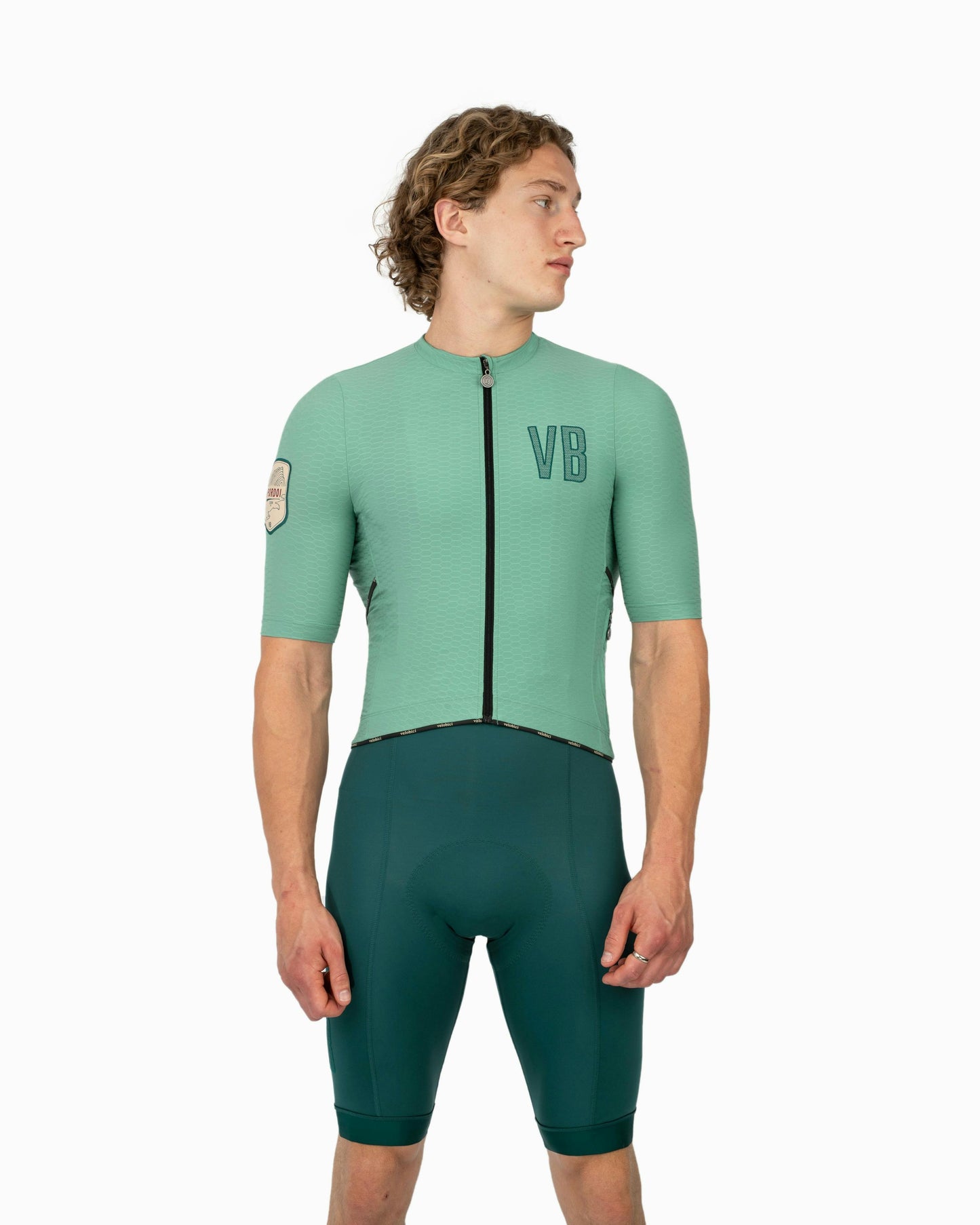 Velobici Pordoi SS Jersey Blue Grass