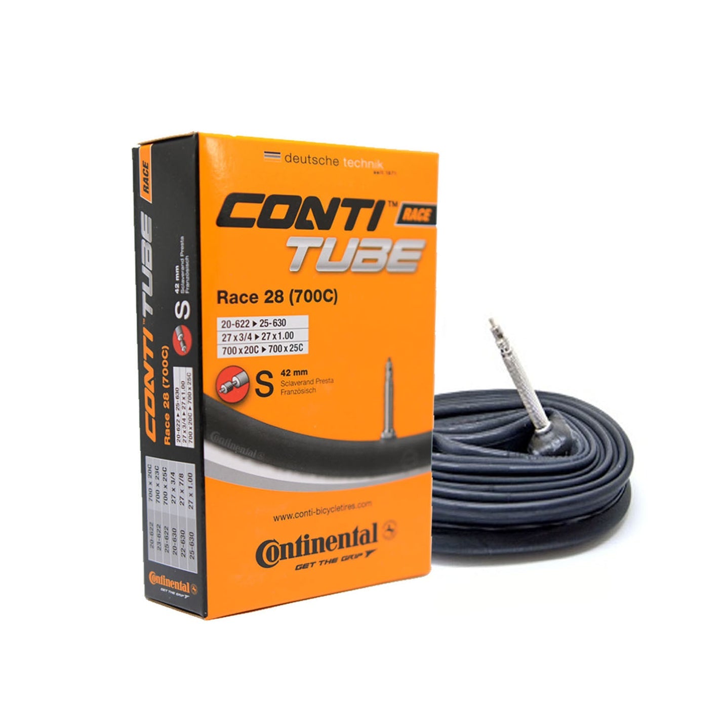 Continental race 28 tube hot sale weight