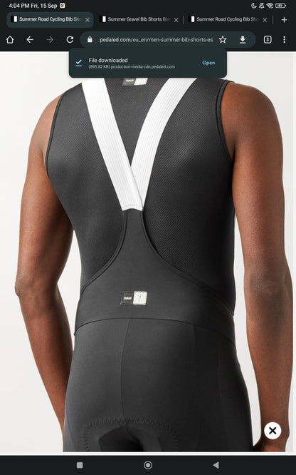 PEdALED Essential Summer Bibshorts Black