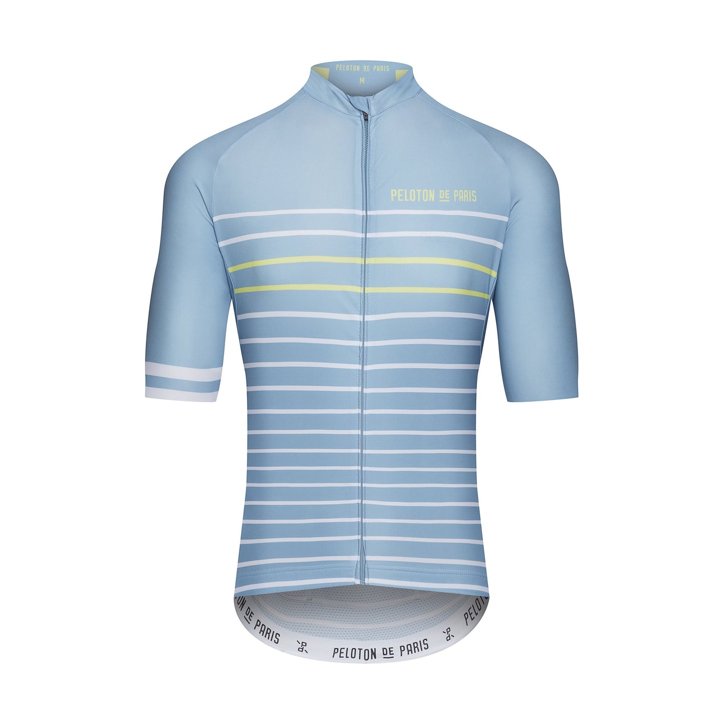 Peloton de Paris- Domestique Jersey SS Classic stripe blue stone/Pineapple -